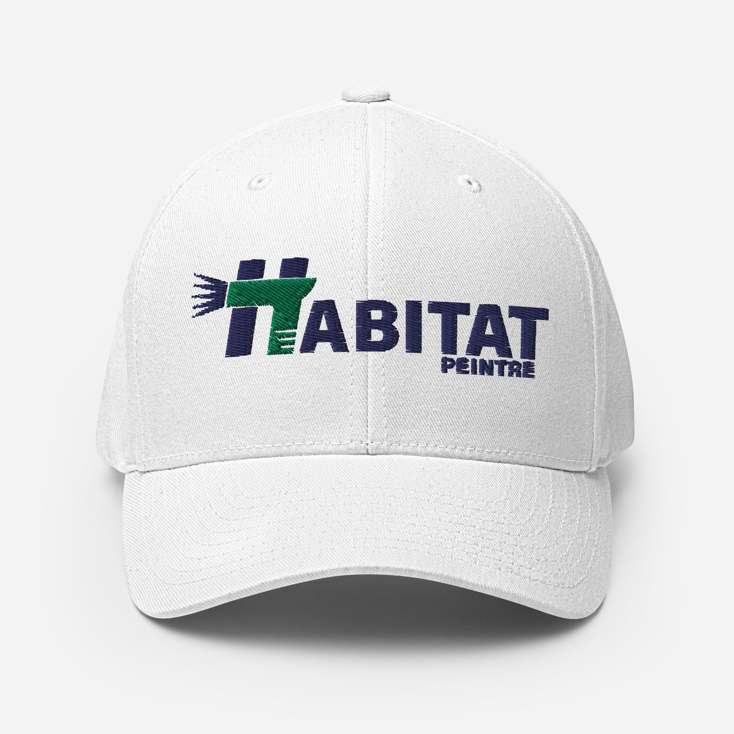 Habitat peintre flex fit cap White
